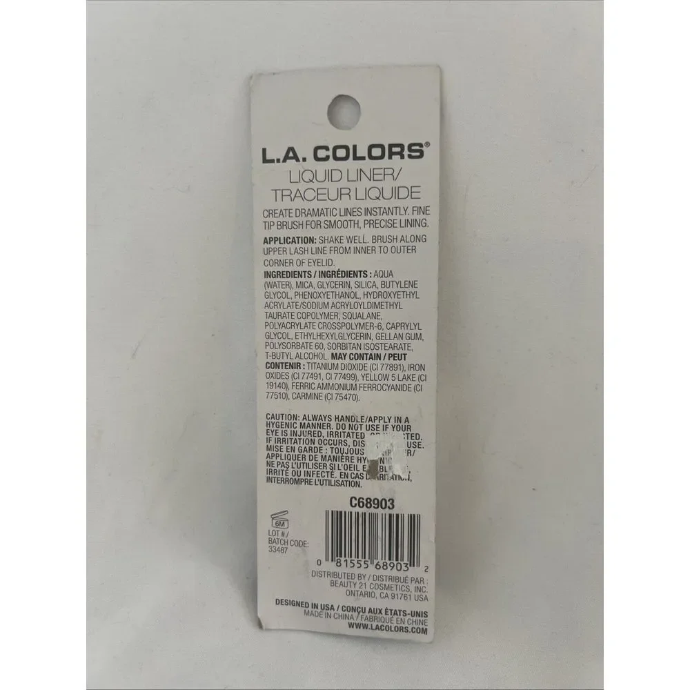 L.A. Colors Metallic Liquid Eyeliner Lavender & Blue Lot Of 3 New in Box‎